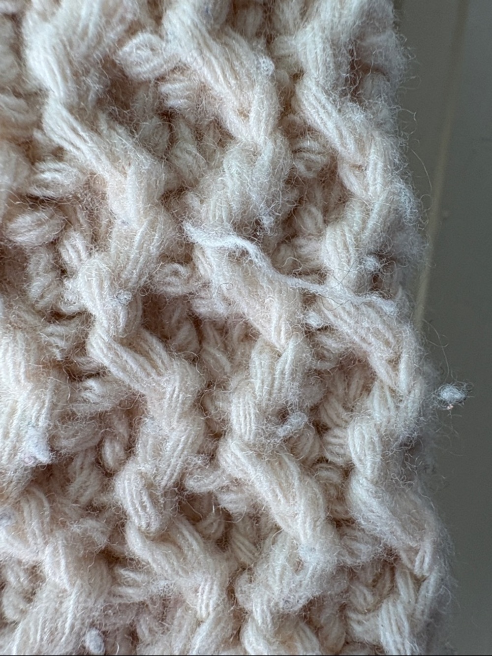 FRANCIS VALENTINE Chunky Cable Knit Button-Up Sweater Cardigan - Cream - Picture 17 of 17